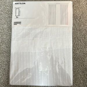 Sheer 2 pack white curtain panels IKEA